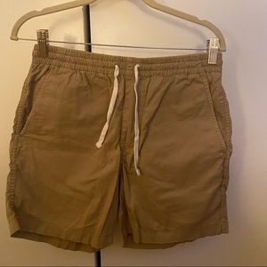 J. Crew drawstring shorts, khaki color, size small